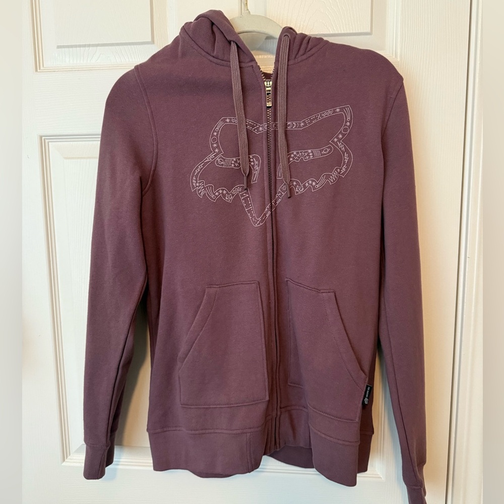 Fox mauvy Maroon Casual Hoodie